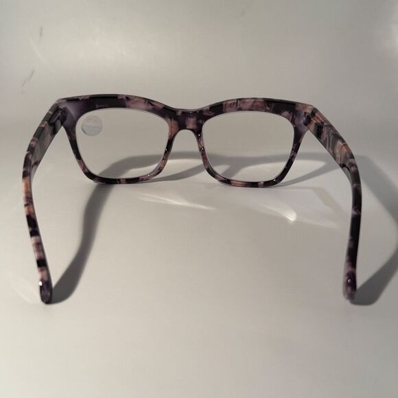 1565 Mona Reading Glasses 1.75 Black GrTortoise Readers Rounded Square Frame NWT - Picture 5 of 9